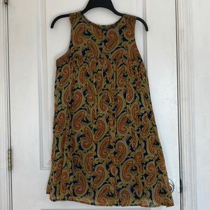 Vintage Paisley Mini Dress Small